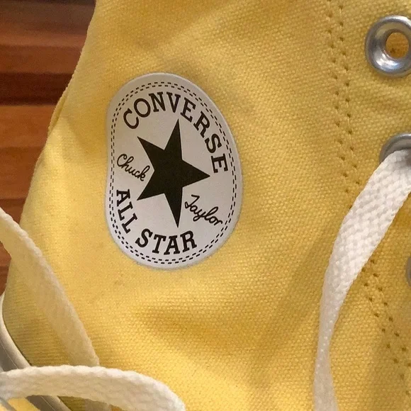 Converse Chuck Taylor Yellow Canvas Sneakers - Picture 2 of 4